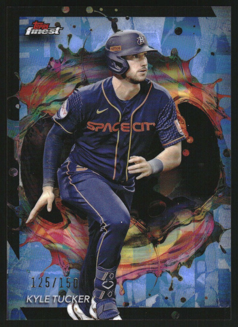 2024 Topps Definitive Coll. Red Kyle Tucker MLB LOGOMAN PATCH AUTO