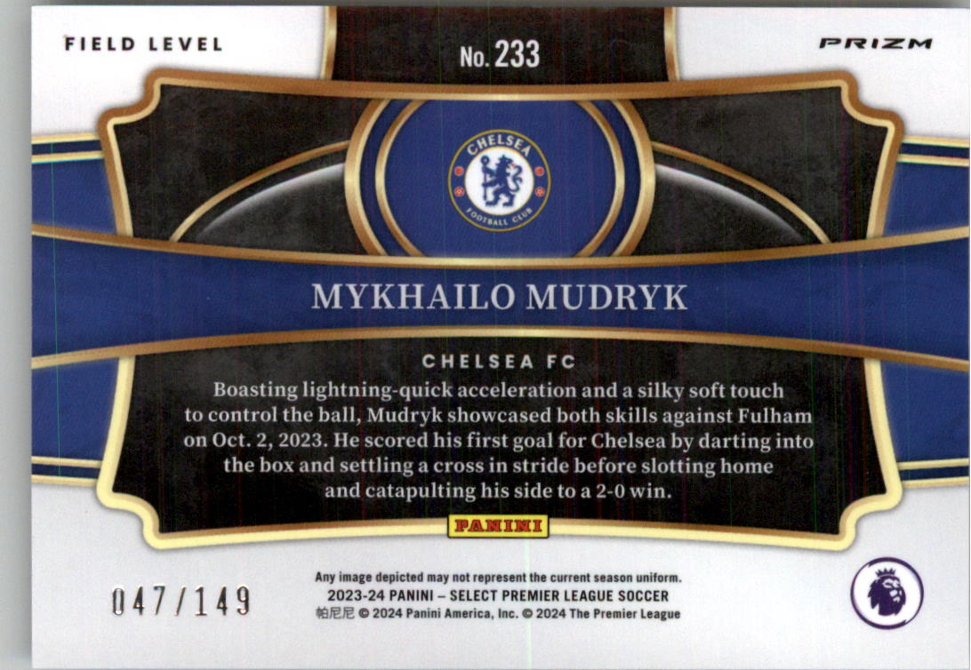 2023-24 Select English Premier League Purple Soccer Card Pick (Inserts) - Picture 43 of 51