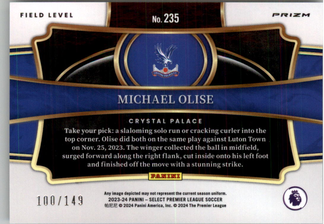 2023-24 Select English Premier League Purple Soccer Card Pick (Inserts) - Picture 45 of 51