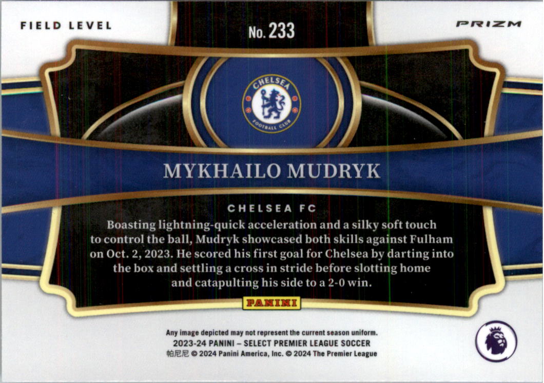 2023-24 Select English Premier League Red Soccer Card Pick (Inserts) - Picture 79 of 81