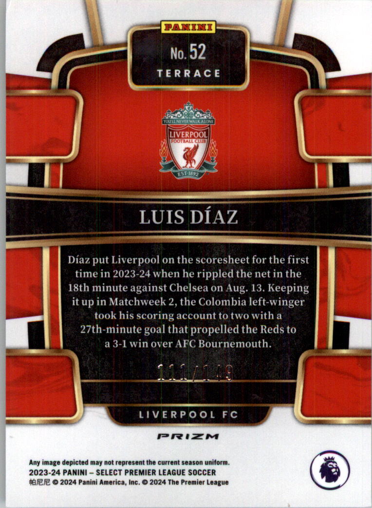 2023-24 Select English Premier League Purple Soccer Card Pick (Inserts) - Picture 7 of 51