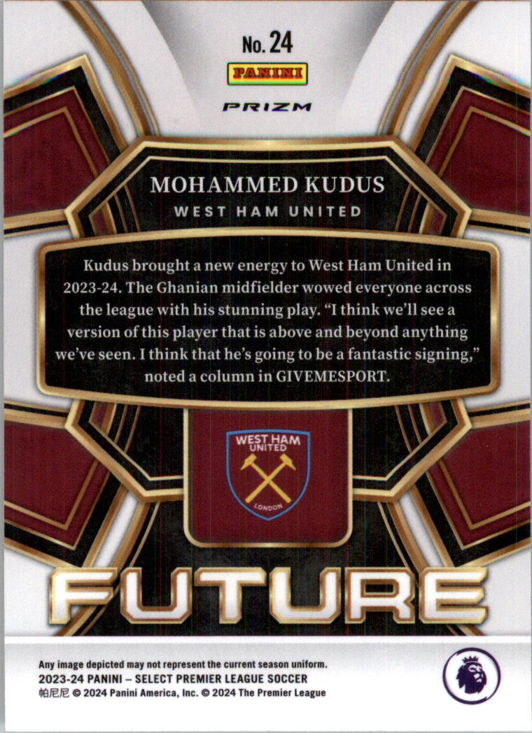 2023-24 Select English Premier League Select Future Soccer Card Pick (Inserts) - Picture 39 of 39