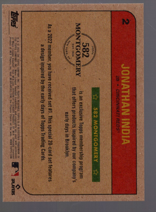 B7643- 2022 Topps 582 Montgomery Verein Lost Design -du Pick- 15 + Free US - Bild 5 von 59