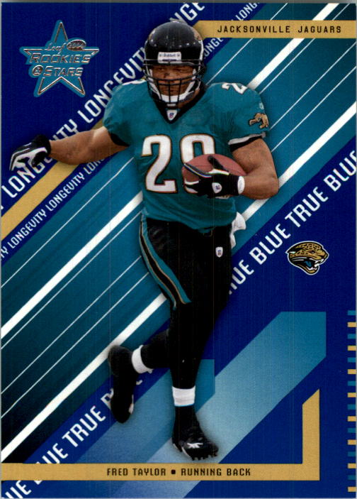 2004 Leaf Rookies and Stars Longevity True Blue Parallel #43 Fred Taylor
