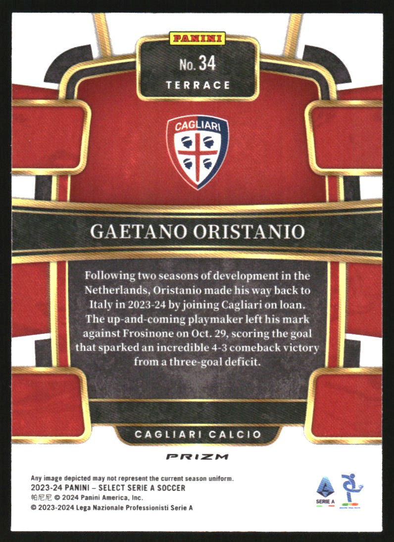 2023-24 Select Serie A Silver #34 Gaetano Oristanio
