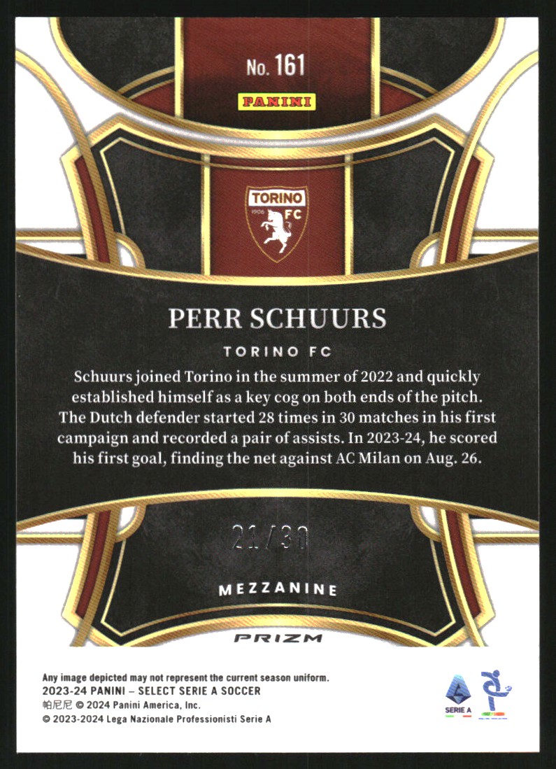 2023-24 Select Serie A Winter Camo #161 Perr Schuurs