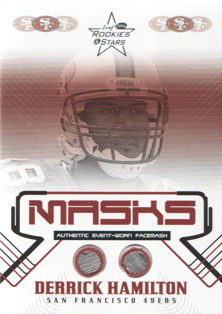 2004 Leaf Rookies and Stars Masks #M27 Derrick Hamilton