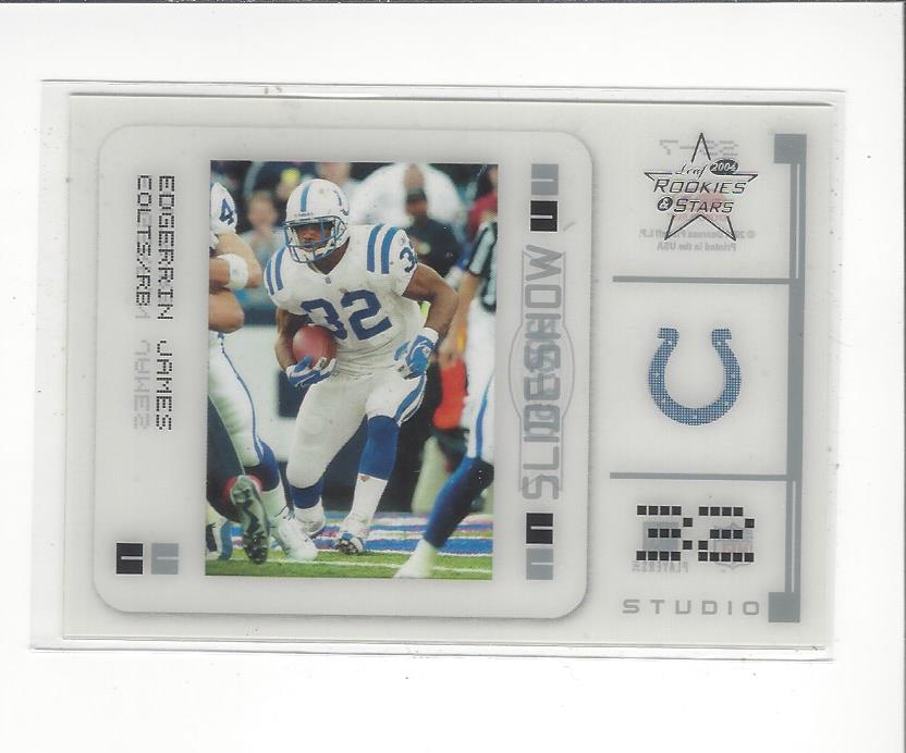 2004 Leaf Rookies and Stars Slideshow Silver Studio #SS7 Edgerrin James