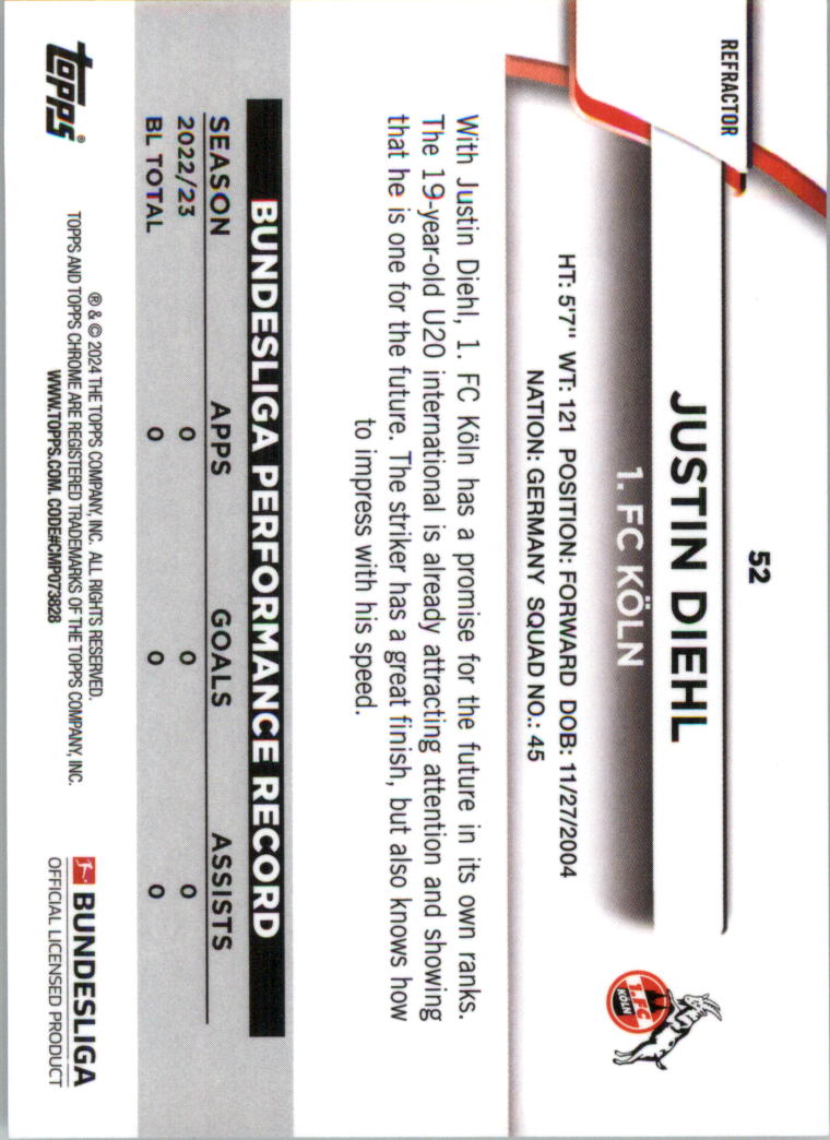 2023-24 Topps Chrome Bundesliga Magenta Refractors Soccer Card Pick (Inserts) - Picture 27 of 59