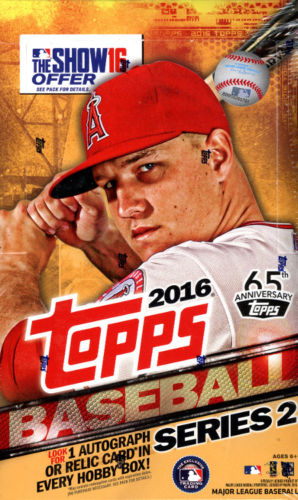 2016 Topps Baseball Series 2 HOBBY Box