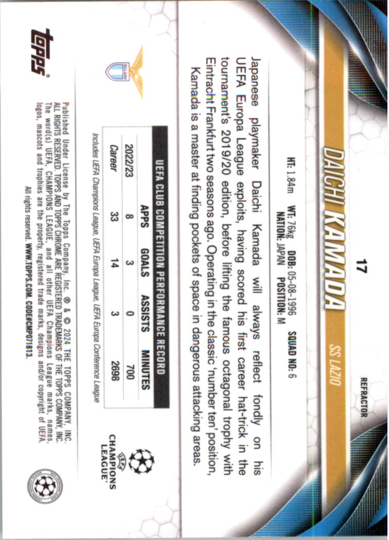 2023-24 Topps Chrome UEFA Club Competitions Refractor Soccer Card Pick (Inserts) - Picture 21 of 231