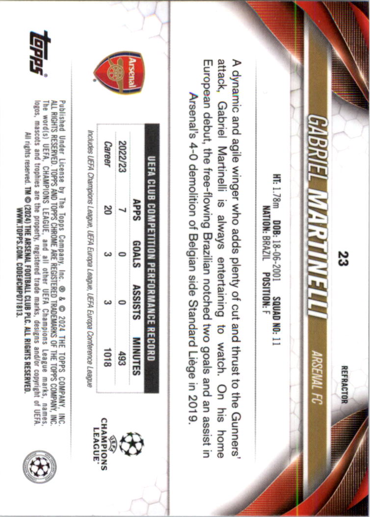 2023-24 Topps Chrome UEFA Club Competitions Refractor Soccer Card Pick (Inserts) - Picture 29 of 231