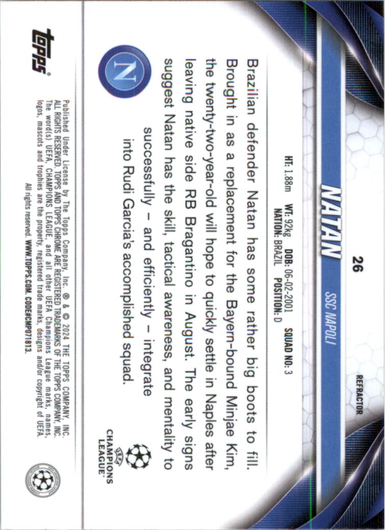 2023-24 Topps Chrome UEFA Club Competitions Refractor Soccer Card Pick (Inserts) - Picture 33 of 231