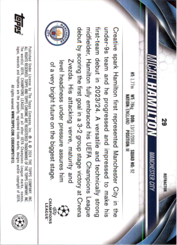 2023-24 Topps Chrome UEFA Club Competitions Refractor Soccer Card Pick (Inserts) - Picture 37 of 231