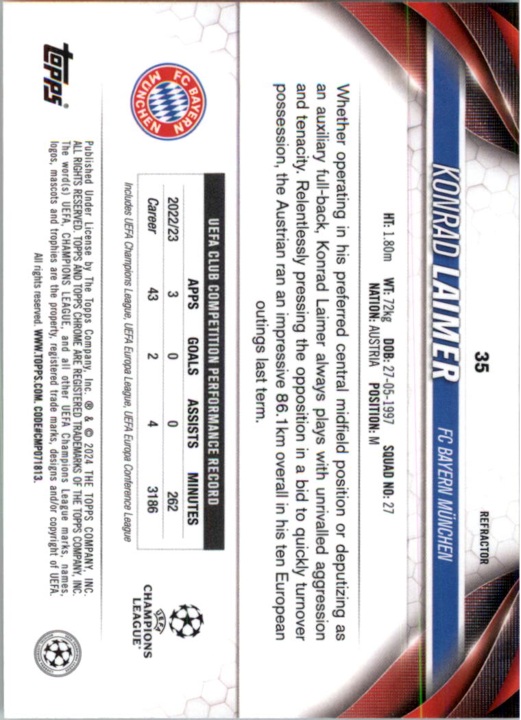 2023-24 Topps Chrome UEFA Club Competitions Refractor Soccer Card Pick (Inserts) - Picture 43 of 231