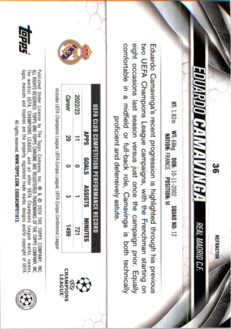 2023-24 Topps Chrome UEFA Club Competitions Refractor Soccer Card Pick (Inserts) - Picture 45 of 231