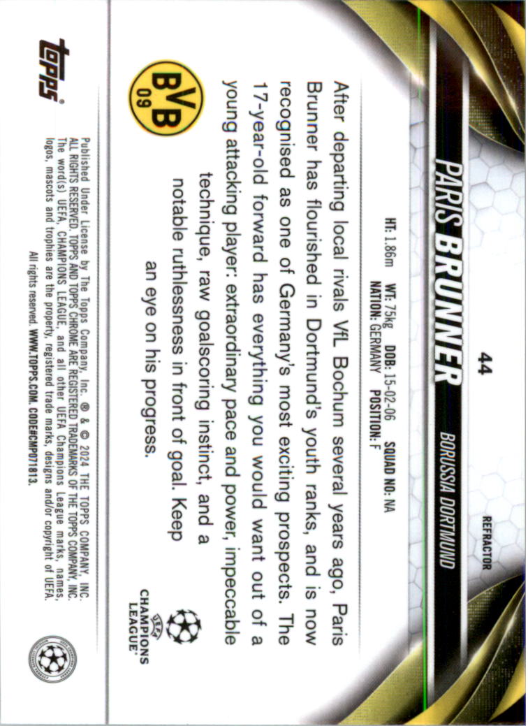 2023-24 Topps Chrome UEFA Club Competitions Refractor Soccer Card Pick (Inserts) - Picture 55 of 231