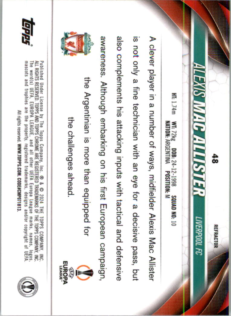 2023-24 Topps Chrome UEFA Club Competitions Refractor Soccer Card Pick (Inserts) - Picture 57 of 231