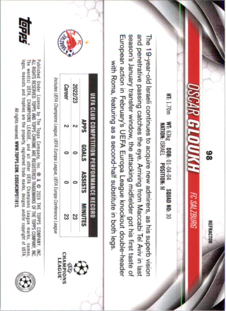 2023-24 Topps Chrome UEFA Club Competitions Refractor Soccer Card Pick (Inserts) - Picture 107 of 231