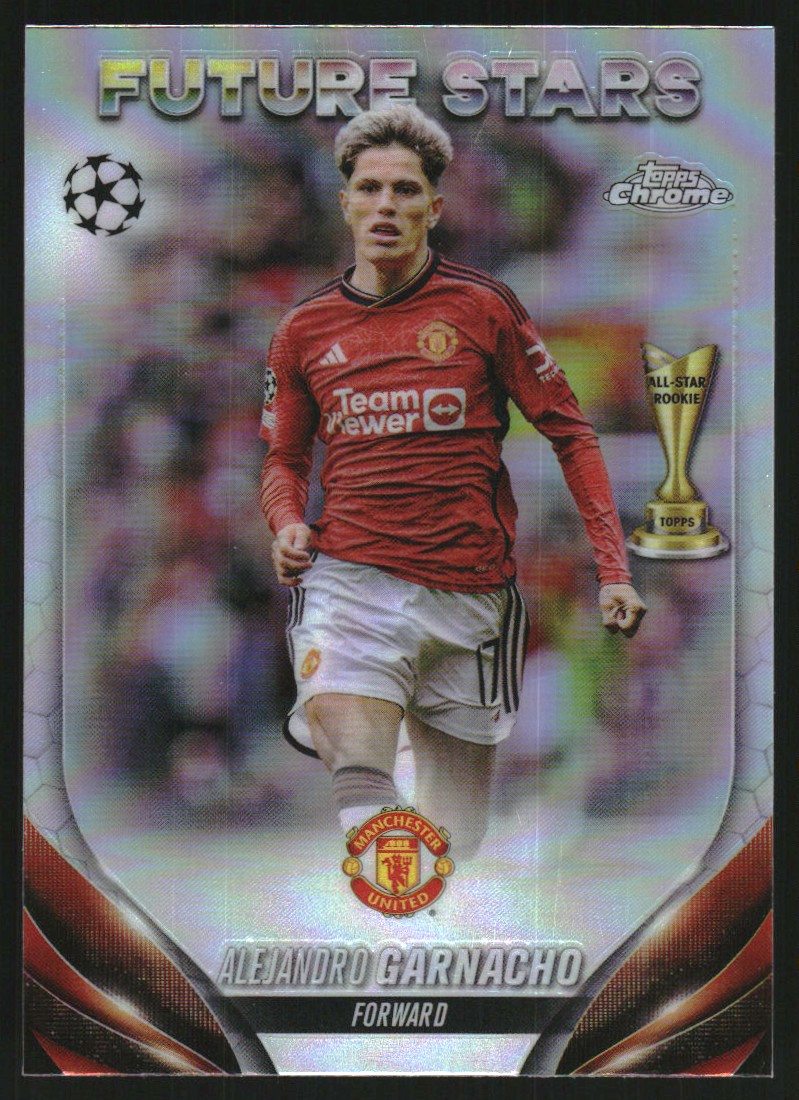 ALEJANDRO GARNACHO silver #90 PANINI PRIZM 2023 PREMIER LEAGUE 