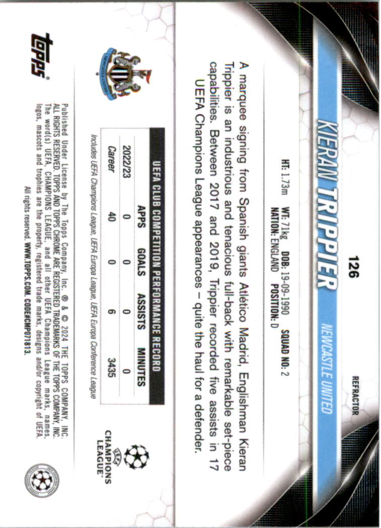 2023-24 Topps Chrome UEFA Club Competitions Refractor Soccer Card Pick (Inserts) - Picture 147 of 231