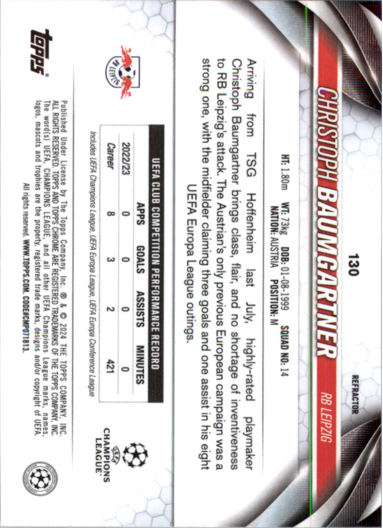 2023-24 Topps Chrome UEFA Club Competitions Refractor Soccer Card Pick (Inserts) - Picture 151 of 231