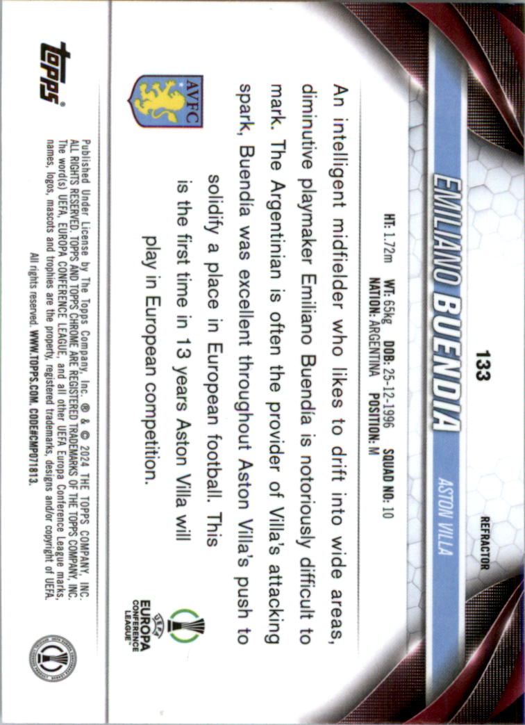 2023-24 Topps Chrome UEFA Club Competitions Refractor Soccer Card Pick (Inserts) - Picture 157 of 231