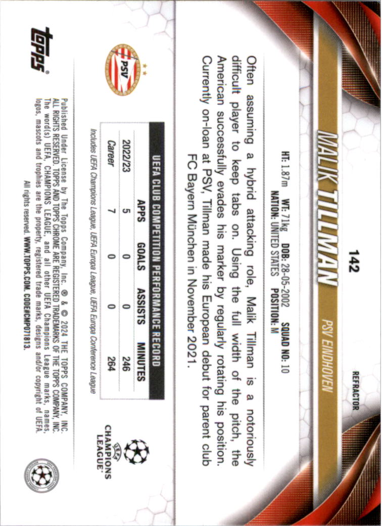 2023-24 Topps Chrome UEFA Club Competitions Refractor Soccer Card Pick (Inserts) - Picture 169 of 231