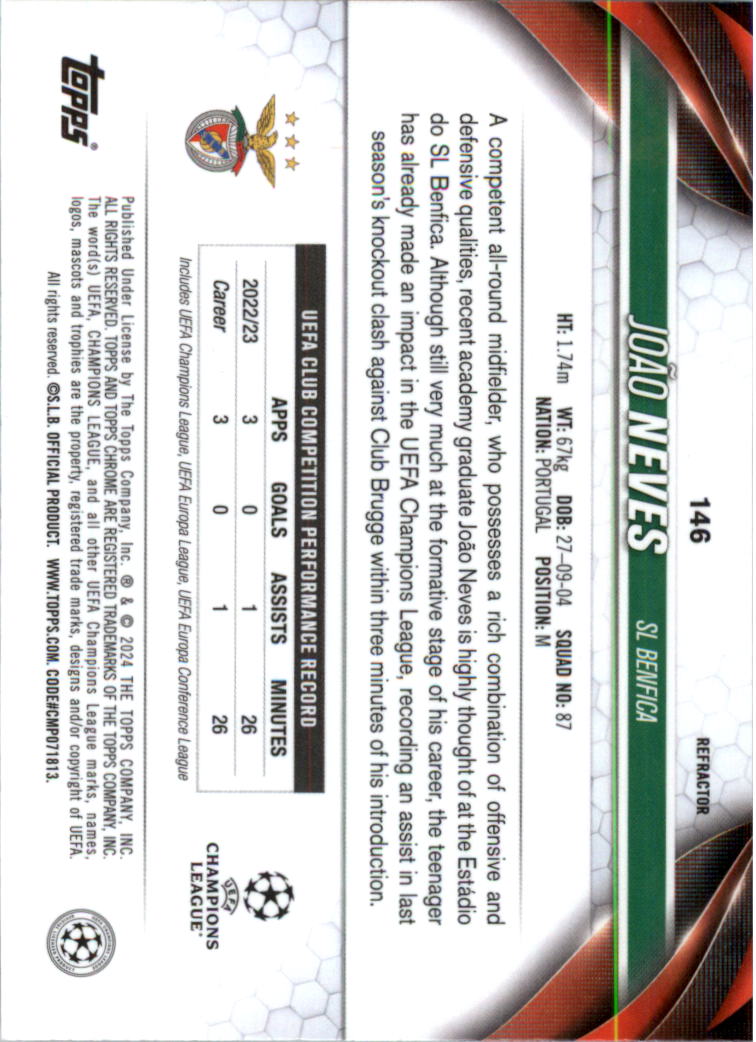 2023-24 Topps Chrome UEFA Club Competitions Refractor Soccer Card Pick (Inserts) - Picture 175 of 231