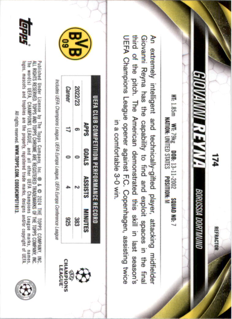2023-24 Topps Chrome UEFA Club Competitions Refractor Soccer Card Pick (Inserts) - Picture 209 of 231