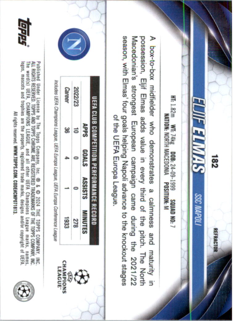 2023-24 Topps Chrome UEFA Club Competitions Refractor Soccer Card Pick (Inserts) - Picture 215 of 231