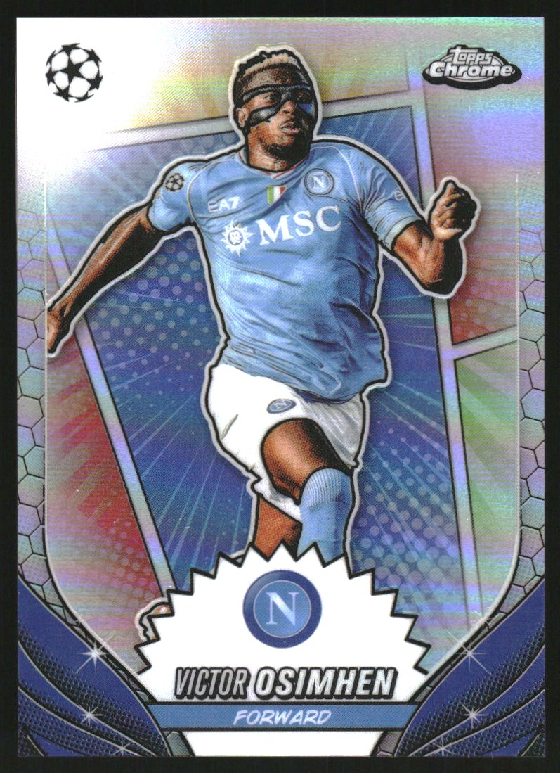 2023-24 Topps Chrome UEFA Club Competitions Hero Variations #58 Victor Osimhen