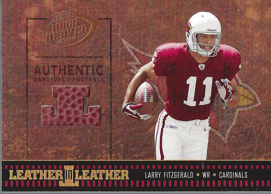 2004 Playoff Hogg Heaven Leather in Leather #LL25 Larry Fitzgerald