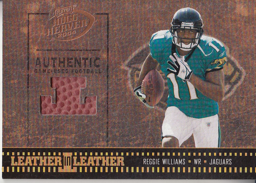 2004 Playoff Hogg Heaven Leather in Leather #LL27 Reggie Williams