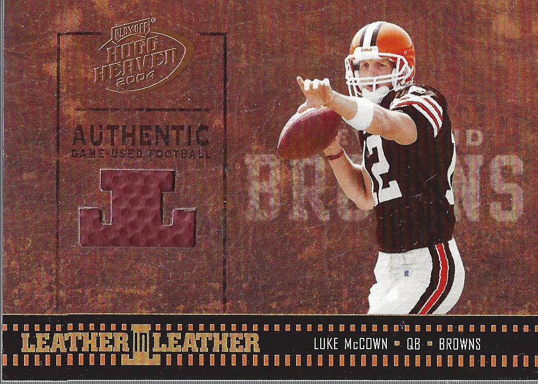 2004 Playoff Hogg Heaven Leather in Leather #LL38 Luke McCown
