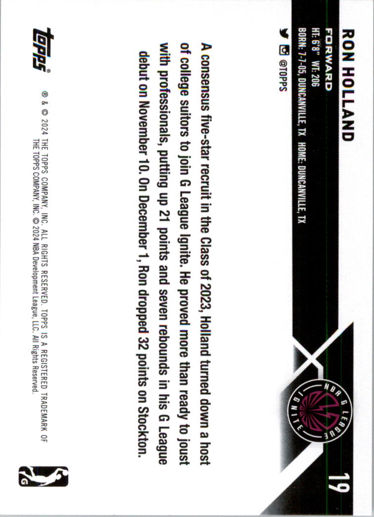 2023-24 Topps G League Basketball Card Pick (Base) - Picture 39 of 201