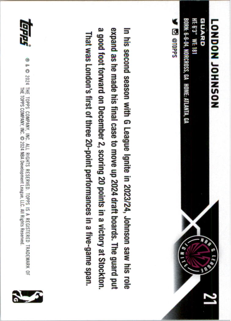 2023-24 Topps G League Basketball Card Pick (Base) - Picture 43 of 201