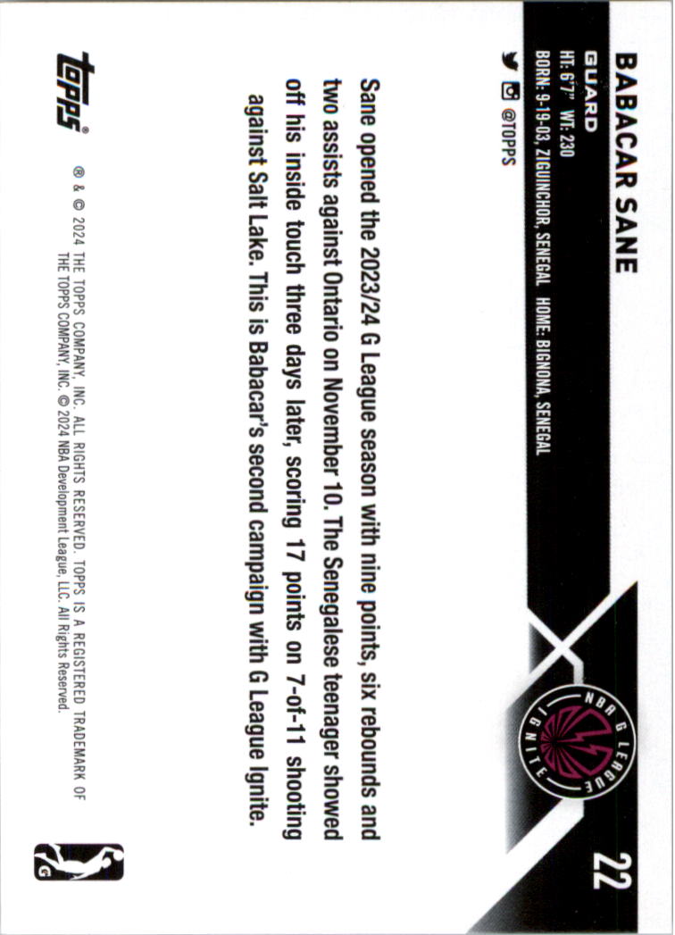 2023-24 Topps G League Basketball Card Pick (Base) - Picture 45 of 201