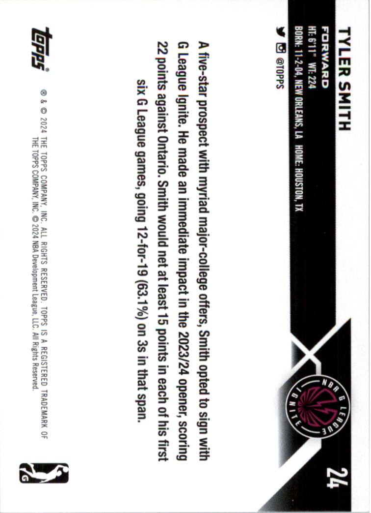 2023-24 Topps G League Basketball Card Pick (Base) - Picture 49 of 201