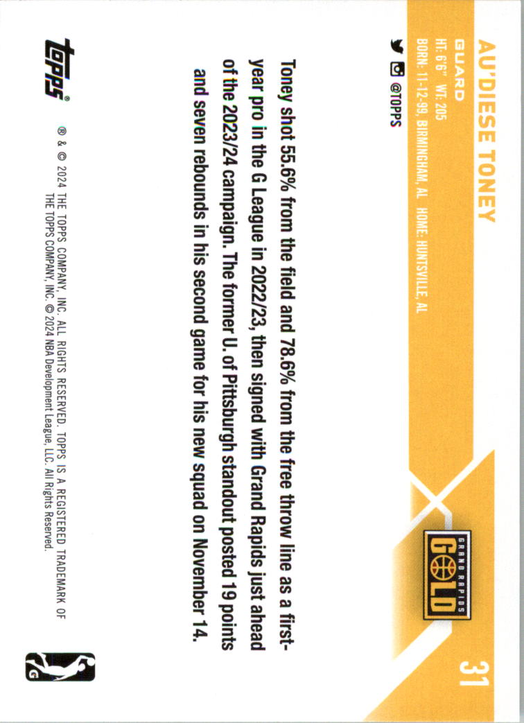 2023-24 Topps G League Basketball Card Pick (Base) - Picture 63 of 201