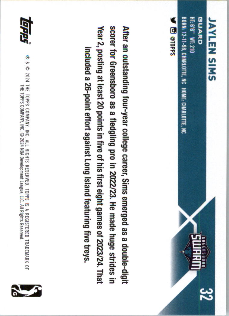 2023-24 Topps G League Basketball Card Pick (Base) - Picture 65 of 201