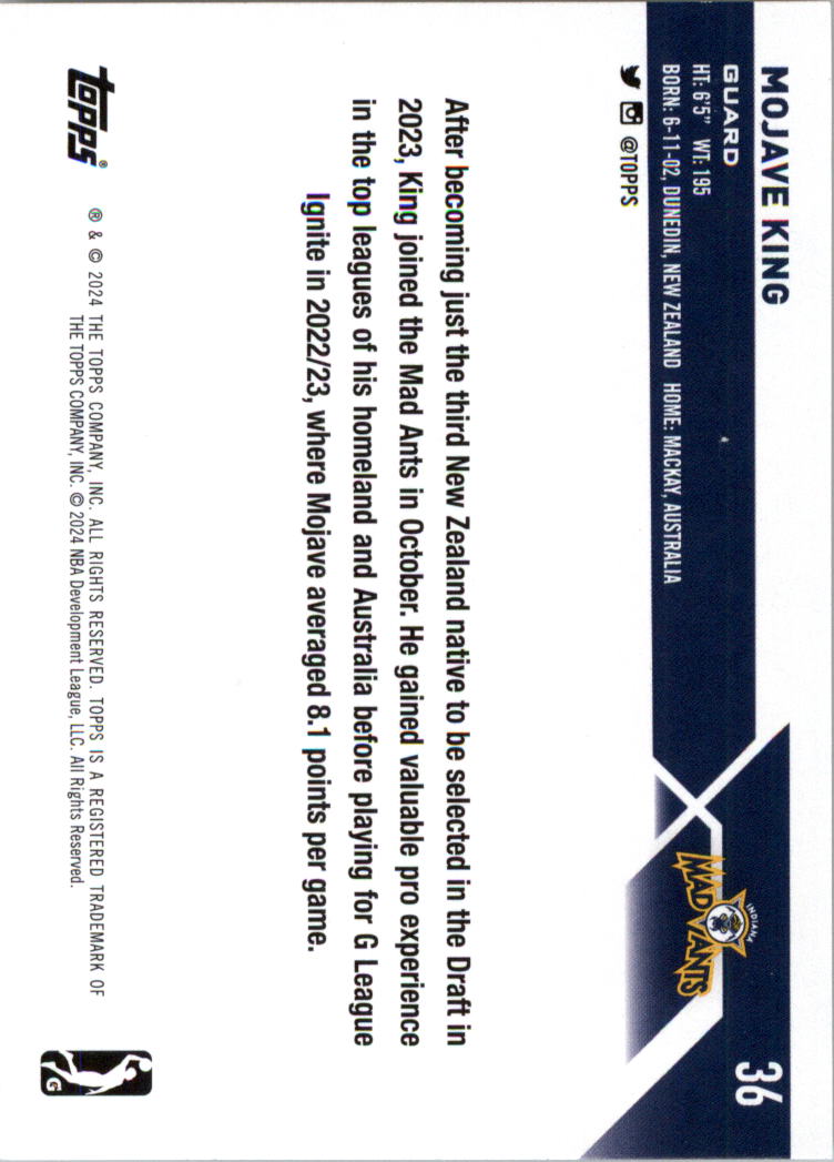 2023-24 Topps G League Basketball Card Pick (Base) - Picture 73 of 201