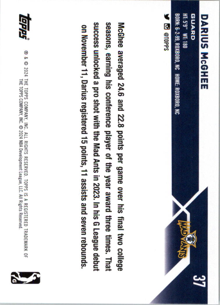 2023-24 Topps G League Basketball Card Pick (Base) - Picture 75 of 201