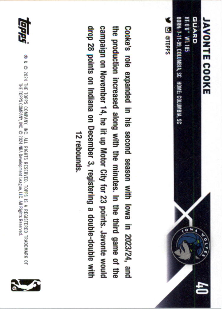 2023-24 Topps G League Basketball Card Pick (Base) - Picture 81 of 201