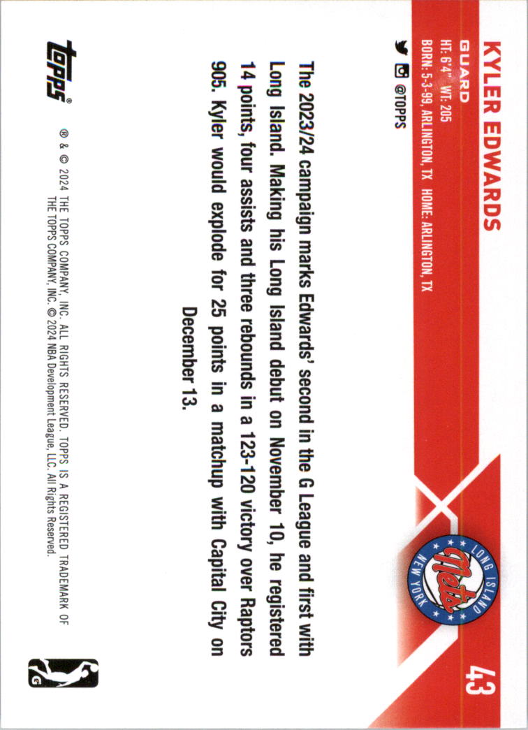 2023-24 Topps G League Basketball Card Pick (Base) - Picture 87 of 201