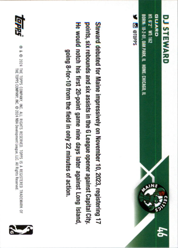 2023-24 Topps G League Basketball Card Pick (Base) - Picture 93 of 201