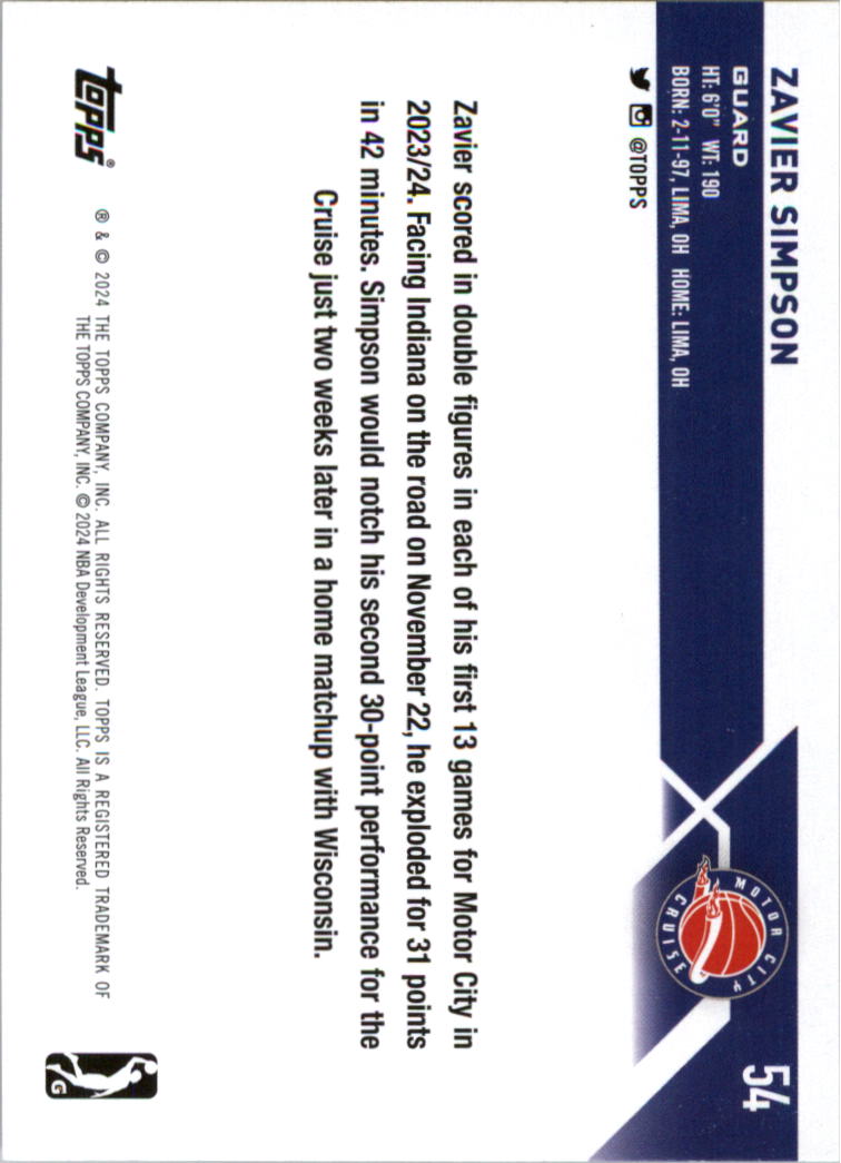 2023-24 Topps G League Basketball Card Pick (Base) - Picture 109 of 201