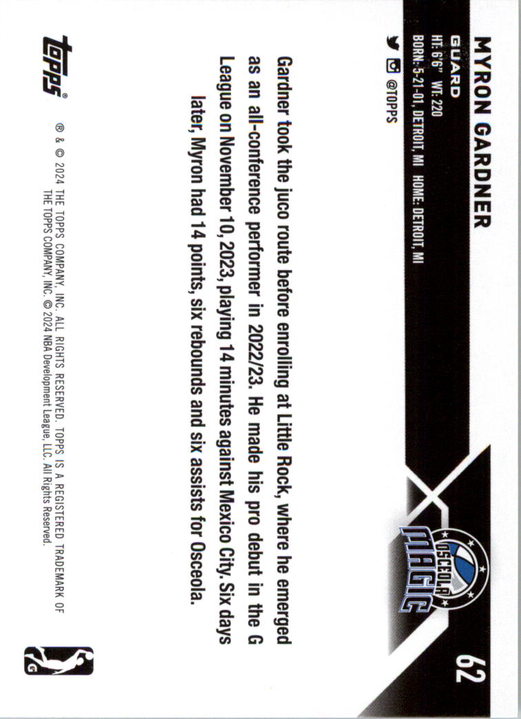 2023-24 Topps G League Basketball Card Pick (Base) - Picture 125 of 201