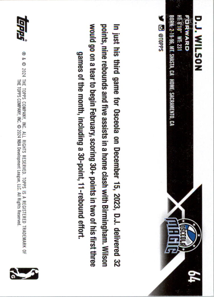 2023-24 Topps G League Basketball Card Pick (Base) - Picture 129 of 201