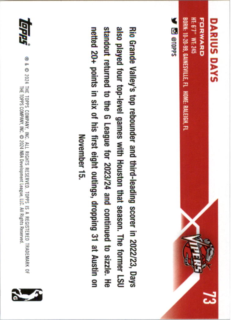 2023-24 Topps G League Basketball Card Pick (Base) - Picture 147 of 201